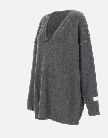 Maglia over con cuciture a contrasto S52HN0016 M13289859M MM6 MAISON MARGIELA 