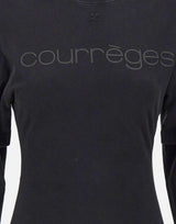 Maglia "Logo Print Double Sleeves" 326JTS275JS0305 STONEWASHEDGRYBLK COURREGES 