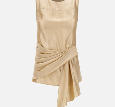 Top drappeggiato "Fonda" FONDA ECRU LOULOU DE SAISON 