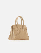 Borsa a mano riciclata 37501 BEIGE ANOTHER CHANCE 