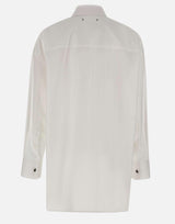 Camicia over in cotone con dettaglio plissé GWP02599 P00232310359 GOLDEN GOOSE 