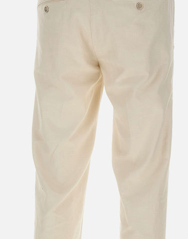 Pantalone "Mucha"  in cotone e lino P24910LS 7F1390004 RE-HASH 