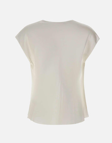 Camicetta in seta con scollo a cappuccio V796112595 101OWH VINCE. 