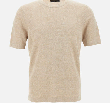 T-shirt in lino e cotone 57140 18637109 GRAN SASSO 