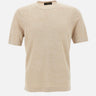 T-shirt in lino e cotone 57140 18637109 GRAN SASSO 