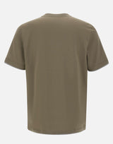 T-shirt in cotone con profili doppiati 60123 73710480 GRAN SASSO 