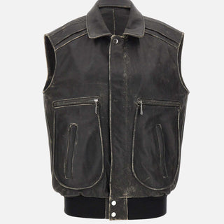 Gilet over in pelle 26EF0W076VA0045 P001 RABANNE 