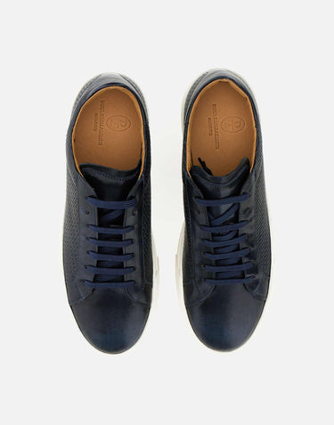 Sneakers "Panama" in pelle 22858 BLU DUCA DEGLI ABRUZZI 