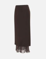 Gonna midi a due strati 115288 1667 ROTATE BIRGER CHRISTENSEN 