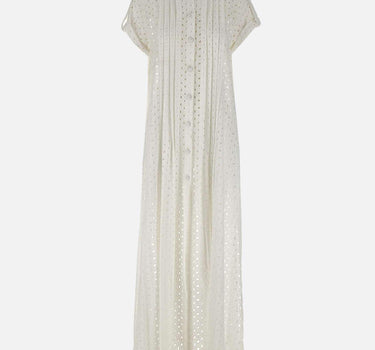 Abito  lungo in cotone 8309 BIANCO LES FILLES D'EVA 