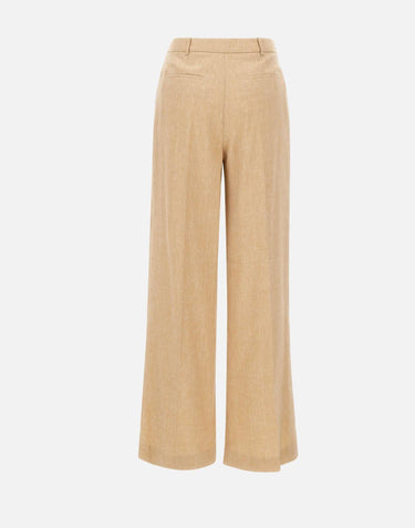 Pantaloni palazzo in misto lino e lana M85PANH06 TES0M047173 ELEVENTY 