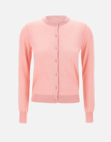 Cardigan in lana e cotone K44203 51 SUN68 