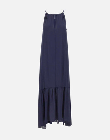 Abito lungo con balza SP1OR002 3003 KAOS 