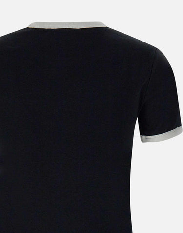 T-shirt "Signature contrast" VESJTS017JS0070 BLKHERWHITE COURREGES 