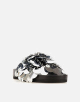 "Sequin-embellished slides" 22AHH0094EMB009 P040 RABANNE 