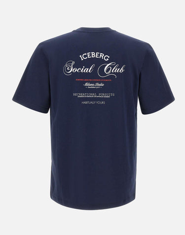 T-shirt con stampa Social Club F0206325 6479 ICEBERG 