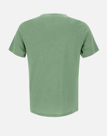 "Jersey linen t-shirt" T35132 84 SUN68 