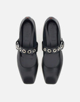 Ballerine "Uma Eyelet" RKLS08FL159 BLACK AEYDE 