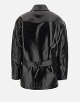 "Oversized vinyl jkt" 425CBL322VY0014 BLACK COURREGES 