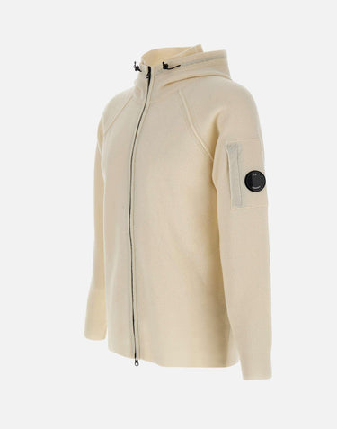"Lambswool GRS Hooded Full Zip Sweater" 19CMKN057A 110149A103 C.P. COMPANY 