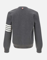 Cardigan in cotone con scollo a V MKC171A 00219035 THOM BROWNE 