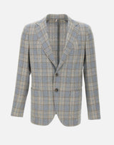 Blazer in lana e seta Q3799M 15C SANTANIELLO 