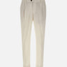 Pantaloni in misto lino e cotone DVR57CLI1002 0106 DEVORE 