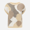 Maglia patchwork smanicata 180020 201 KANGRA 