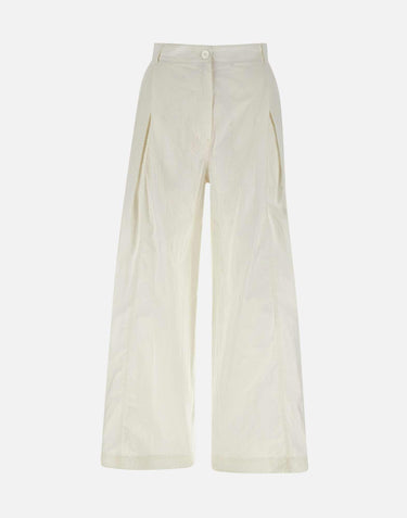 Cotton tuck pants LW251PT17WH 0053 LOW CLASSIC 