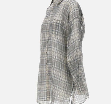Camicia "Zero Waste checked" COPCH94F2065 GRY COPERNI 