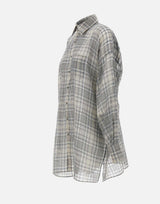 Camicia "Zero Waste checked" COPCH94F2065 GRY COPERNI 