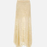 Gonna lunga svasata in pizzo 26PJJU131PA0170 P105 RABANNE 