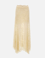 Gonna lunga svasata in pizzo 26PJJU131PA0170 P105 RABANNE 