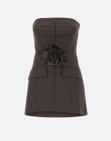 "Pinstripes Belted Long Top" 114696 3065 ROTATE BIRGER CHRISTENSEN 