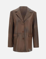 Blazer oversize in pelle 116031 2037 ROTATE BIRGER CHRISTENSEN 