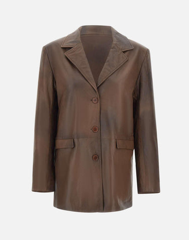 Blazer oversize in pelle 116031 2037 ROTATE BIRGER CHRISTENSEN 