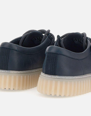 Stringata "Torhill Lo" in pelle 176216 NAVY CLARKS 