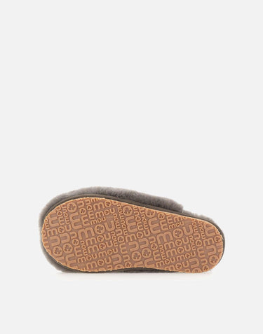 "Closed toe sheepskin fur slipper" FW161000L CHA MOU 