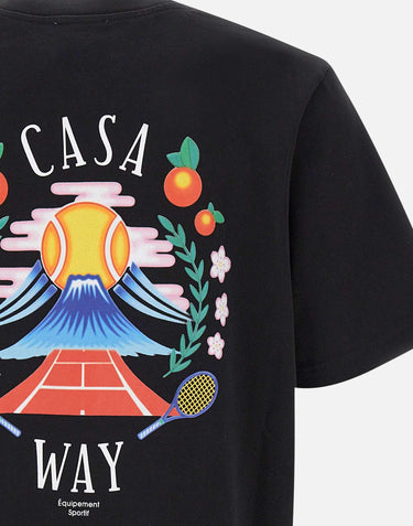 "Casa way mountain printed t-shirt" MPF25JTS001 09 CASABLANCA 