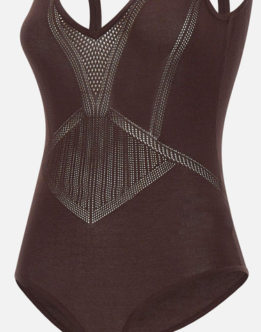 Body in maglia traforata BK80W61E2 644 ELISABETTA FRANCHI 