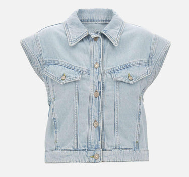 Gilet in denim marmorizzato 50561036 433 BOSS 