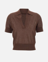Polo con micro paillettes 390026 833 KANGRA 