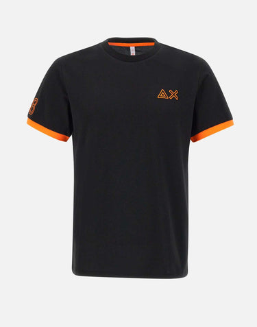T-shirt  Piquet logo fluo T35125 11 SUN68 