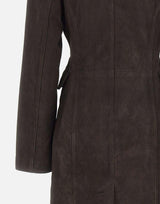 Cappotto lungo in pelle scamosciata 116503 1111 ROTATE BIRGER CHRISTENSEN 