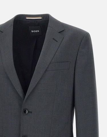 Blazer "H Huge"  in lana rigenerata 50537537 021 BOSS 