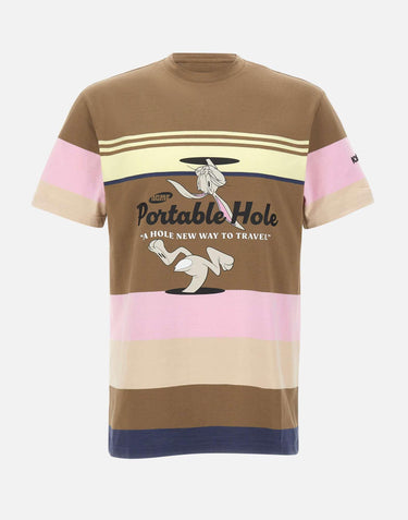 T-shirt in cotone con stampa "Portable Hole" F070624A R541 ICEBERG 
