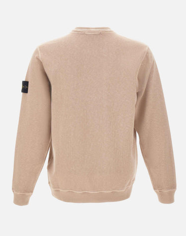 Felpa malfilé effetto "old" 6100034S0060 V019A STONE ISLAND 