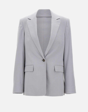 Blazer in misto lino V169891664 074BMI VINCE. 