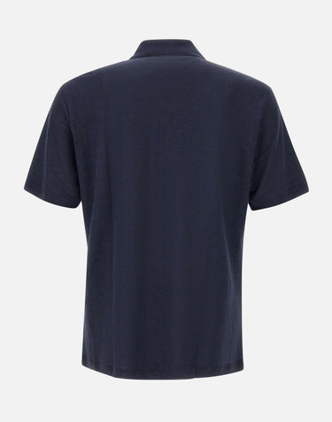 Polo in lino M75POLM01 TES0M12111 ELEVENTY 