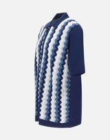 Camicia in maglia jacquard chevron 43194 20747578 GRAN SASSO 